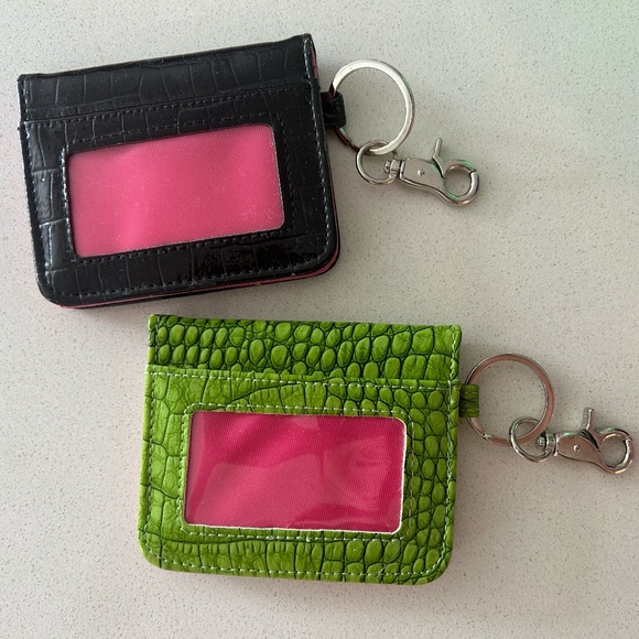 NWOT Keychain Cardholders in Vegan Faux-Crocodile 2/$10 - Picture 2 of 12